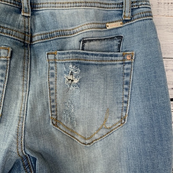 Host PICK INC Sequins Patch Distressed Boyfriend Regular Fit Jeans SOLD OUT - Picture 11 of 15